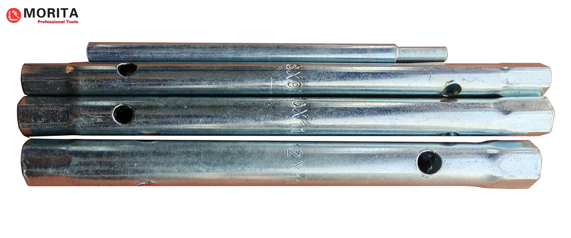 Monobloc Moersleutel plaatste 813mm zink-Geplateerd Staal 8/9mm, 10/11mm, 12/13mm Met twee uiteinden met Gestapt Tommy Bar