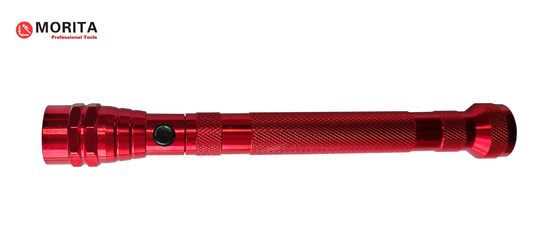 Telescopische Magnetische zaklamp loodgieterswerktuigen pick-up tools met 3 LED lampen 360 graden verstelbare zachte nek magneet