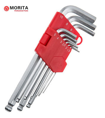 kopen Kunststof houder Inbussleutel met kogelkop 9 stuks CR-V staal 1,5 mm, 2 mm, 2,5 mm, 3 mm, 4 mm, 5 mm, 6 mm, 8 mm tot 25° schuin schroeven online manufacture