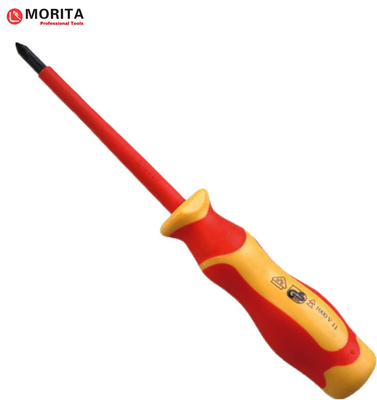 kopen Geïsoleerd handgereedschap Schroevendraaier VDE Gesloten Phillips Pozi Tip Chroom Vanadium Staal 1000 V AC Hoge hardheid Met Magneet online manufacture