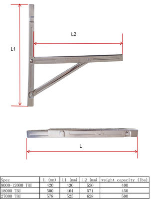 kopen Split Air Conditioner Montage Bracket Heavy Duty Wand Montage Universele AC Bracket Met Hardware online manufacture