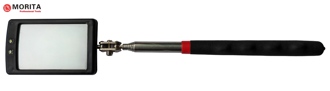 Sanitair gereedschap Telescopische inspectie spiegel 65 * 42mm LED-licht in alle richtingen draaien roestvrij staal