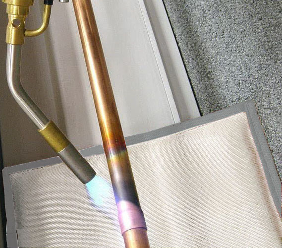 Meerlaagse soldeermat voor loodgieterswerktuigen 290*200mm brandscherm geschikt voor aluminium-siliciumvezels