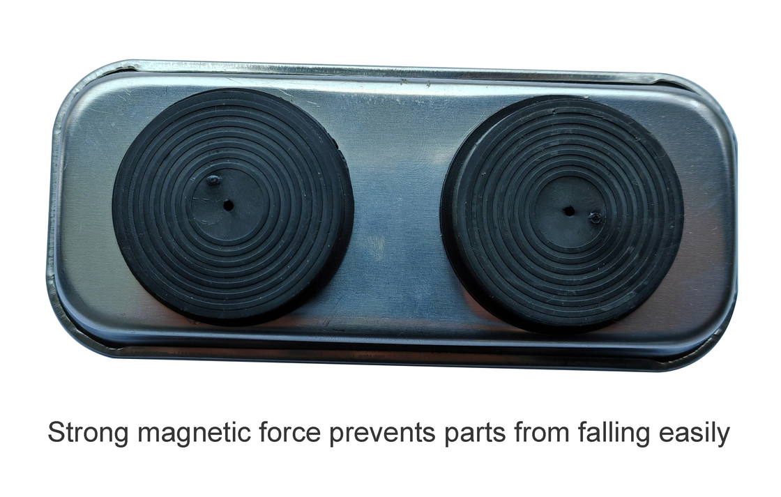 Sanitair gereedschap Rectangular Magnetische Bowl Roestvrij staal 150*65mm Houder Bolten, moeren, schroeven en onderdelen
