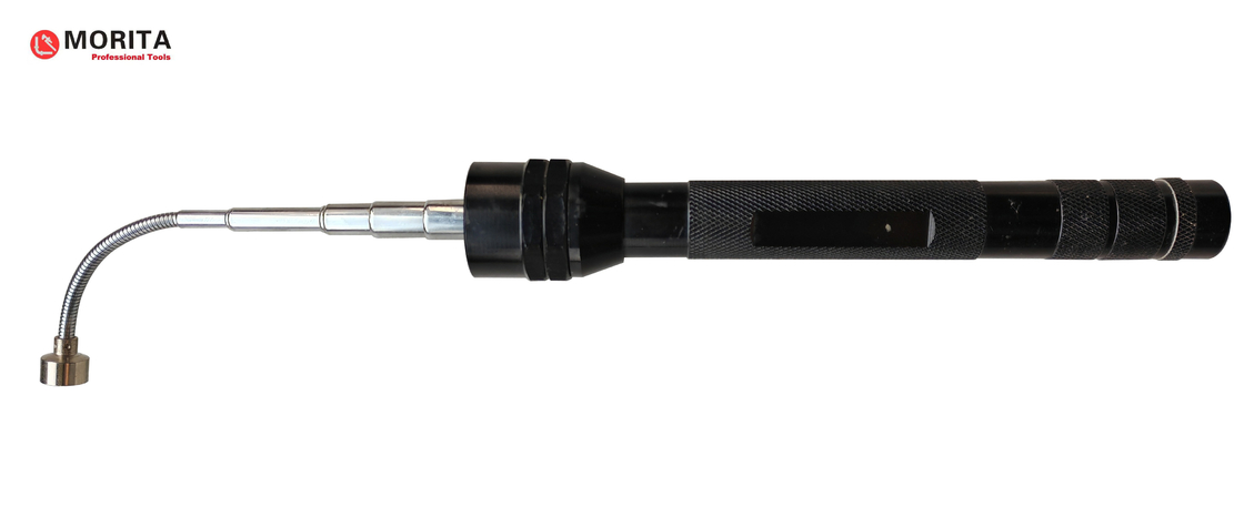 Sanitair gereedschap Teleskopmagnetische zaklamp met 6 LED-lampen 360 graden verstelbare zachte hals Aluminiumlegering 640 mm