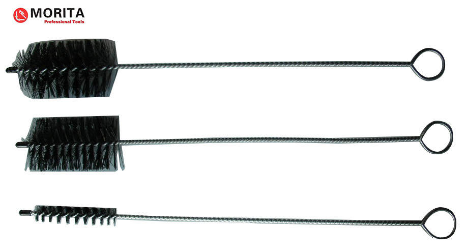 Rookreinigingsborstel 3 stuks 400 mm Staal en nylon Rond Ø52 mm Rond Ø15 mm Vlak 52*30 mm Zilveren sanitaire gereedschappen