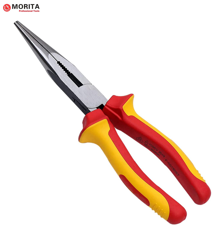 Geïsoleerde handgereedschappen Hooghardheid Snipe Nose Pliers VDE 6&quot; 8&quot;