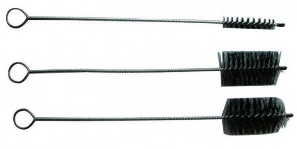 Rookreinigingsborstel 3 stuks 400 mm Staal en nylon Rond Ø52 mm Rond Ø15 mm Vlak 52*30 mm Zilveren sanitaire gereedschappen